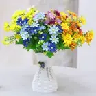 No Sunlight Artificial Flower Fine Craftsmanship Realistic Uv Resistant Mums