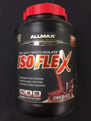 AllMax Nutrition IsoFlex Pure Whey Protein Isolate 5lb (75 servings) 27gm New