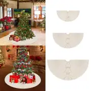 Knitted Christmas Tree Skirt Crochet Xmas Tree Mat Tree Ornaments Favors