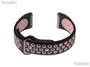 Black and Pink Sport Fitness Band Strap for Fitbit Versa with Quick Release Pins