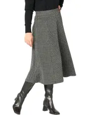 [Fella Hamilton] Inverness Gored Skirt in Black