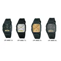 在飛比找蝦皮購物優惠-CASIO 潮流復古雙顯錶 自動日曆 兩地時間 AW-48H