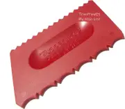 Tupperware Cake Decorator Gadget Serrated Spreader Spatula Primary Red Vtg