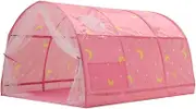 Bed Curtains for Kids - Baldacchino Curtain for Single Bed, Canopy Privacy Canopy Bed | Space Bed Curtains Complete for Two Single Beds, Frame Design