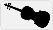 Violin - 100 Stickers Pack 2.25 x 1.25 inches - Violinist Music