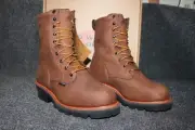 Red Wing 4417 LoggerMax Mens Size 9.5 D 9 Inch Safety Toe Waterproof Work Boots