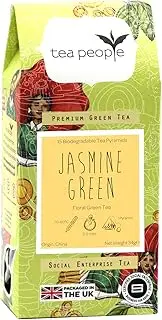 Tea People Jasmine Green, 15 Tea Pyramids in Retail Pack, JG-15TP