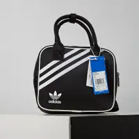 在飛比找蝦皮商城優惠-Adidas Bag Nylon 黑 經典 三條線 手提 後