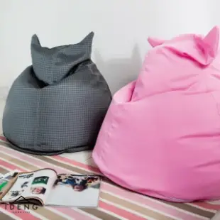 【伊登沙發床】俏貓咪造型懶骨頭座椅