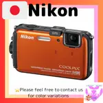 尼康數碼相機 COOLPIX AW100 SHINE ORANGE AW100OR 直接來自日本 二手正品日本二手相機