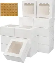 TRENDZ4U Cake Boxes witn window Size: 6x6x2.5 Inches, 8x8x3 Inches, 10x10x3 Inches & 12x12x4 inches with Multiple Pack (6x6x2.5 Inches (Pack of 50))