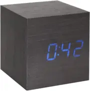 Wooden Alarm Clock - Mini Cube LED Digital Clock with
