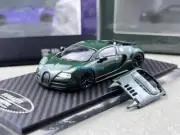 CR Mortal 1:64 Green Carbon Veyron SS Sports Model Diecast Metal Car