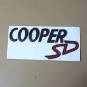 1x Matte Black COOPER Red SD Metal Badge Sticker Decal Emblem Tailgate Turbo AWD (for: Renault)