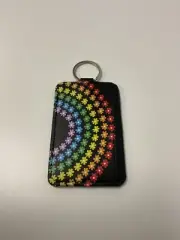 Zero Gravity Key Chain Card Holder - Flower Rainbow