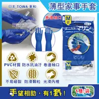 在飛比找PChome24h購物優惠-日本TOWA東和-PVC防滑抗油汙萬用家事清潔手套-NO.7