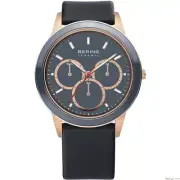 Bering Men's Unisex Watch Wrist Watch Slim Ceramic -33840-467 Leather