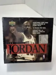 Michael Jordan Pogs Factory Sealed Mini Box 12 Packs 1995 Upper Deck Milk Caps