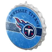 Tennessee Titans Distressed Bottle Cap Sign 12.5" FOCO