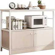 EqiEch Sideboard Buffet Cabinet Sideboard Coffee Bar Cabinet Accent Kitchen Storage Cabinet for Living/Dining Room, Kitchen, Hallway (Wood)