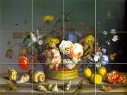 24 x 18 Still Life Mural Ceramic Backsplash Tile #265