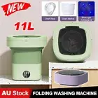 11L Mini Portable Washing Machine Sock Underwear Folding Camping Travel Washer