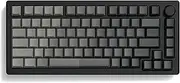 Double Shot PBT keycap Set,Shine Through keycaps 75 Percent, Cherry Profile Custom Key caps,Gradient Dark Grey,Side Printed Keyboard caps for Mechanical Gaming Keyboards(121key,only keycaps)