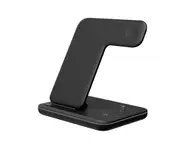 3 In 1 Wireless Charger Charging Socket Wireless Charging Stand Suitable for Android Apple Mobile Phone Watch Headset-Black