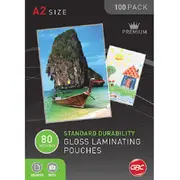 Gbc Laminating Pouch 80 Micron A2 Clear Pack 100