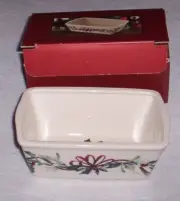Lenox Winter Greetings Mini Loaf Pan, Unused in Original Box