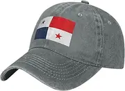 [BEIRIJL] Flag of Panama Washed Cowboy Baseball Cap for Adults - Stylish and Breathable Hat with Adjustable Strap