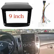 9 Inch Car Radio Fascias For MITSUBISHI Pajero Sport L200 Triton 2008-2016 Dash Frame 2 Din Panel DVD Gps Mp5 Android Player Frame with Cable
