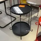 Ikea LIVELYCKE Side Tray table, black, Steel 19 5/8 ", BRAND NEW
