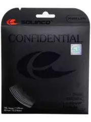 New Solinco Confidential 1.25mm/16L 12.2M Set Tennis String Dark Silver