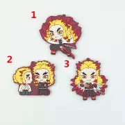 Demon Slayer Kyoujurou Rubber Keychain Key Ring Race Straps Cosplay