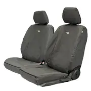 Razorback 4x4 XP7 Heavy Duty Canvas 2x Front Seat Covers Suitable for a Ford Ranger PX III (Lumbar Dial NOT Included)