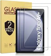 [Lnuyefn] 2 Pack Screen Protector For Galaxy Tab A9 Plus 11 inch 2023, Tempered Glass Film Guard For Samsung Tablet A9+ Model SM-X210/X216/X218, 9H Hardness, Bubble-free Clear