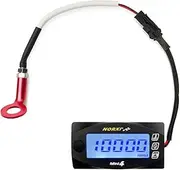 Motorcycle 4-in-1 Multifunction Gauge Mini 4 Meter (RPM Tachometer+Cylinder Head Temp+Voltmeter+Clock) 4in1 Multi-Functional Gauge Digital Multimeter Engine Temperature Meter (10mm)