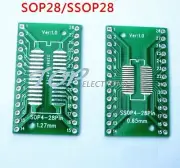 10pcs TSSOP28 / SSOP28 to DIP28 Pinboard SMD to DIP Adapter 0.65/1.27mm