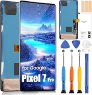 OLED for Google Pixel 7 Pro LCD Screen Replacement Screen for Pixel 7 Pro GP4BC GE2AE GFE4J 6.7" LCD Display Digitazer Full Assembly with Repair Kit Black with Frame