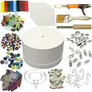 WICAND Microwave Kiln Fusing Glass for Making DIY Jewelry Tools 15pcs Set