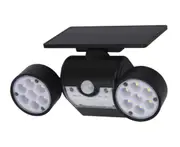 Solar Light Dual Head Solar Lamp PIR Motion Sensor Spotlight Waterproof Outdoor Adjustable Angle Lights For Garden Wall