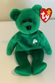 Rare Retired Ty Beanie Baby Erin The Bear 1997 Mint Condition with Tag Errors