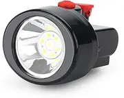 1Wportable Head Mountedsuper Bright Headlamp, LED Safety Mining Lamp Chargeable Mining Suitable for Picnic, Hiking, Coal Mine