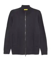 zip-up cardigan 46,48 Black