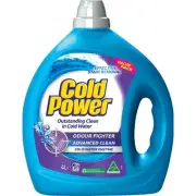 Cold Power Advanced Clean Odour Fighter Laundry Liquid Detergent 4l