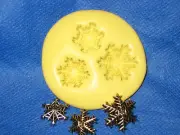 Christmas Snow Flakes Silicone Mold Flex Candy 255 Scrapbooking