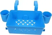 Detachable Storage Basket Hanging Storage Basket for Pool Supplies Towel Container Blue Cup Holder