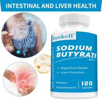 Sodium Butyrate Capsules - Supports Digestive,Liver And Gut Function Health