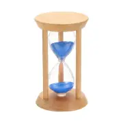 1Pcs 25 Minutes Sand Timer, Wooden Sand Watch for Home, Blue